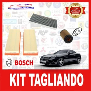 KIT TAGLIANDO 3 FILTRI BOSCH PER MERCEDES SLK R171 280 300 350 - Picture 1 of 3