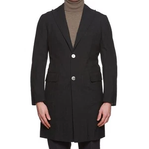 SARTORIA CESARE ATTOLINI Napoli Handmade Gray Wool Coat EU 48 NEW US 38 - Picture 1 of 7