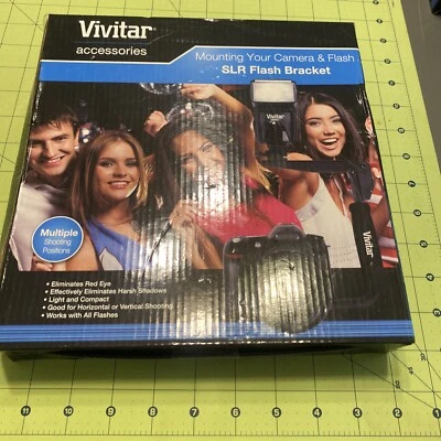 New Vivitar FB-150B SLR/DSLR Horizontal & Vertical Flash Bracket NIB - Image 1 of 3