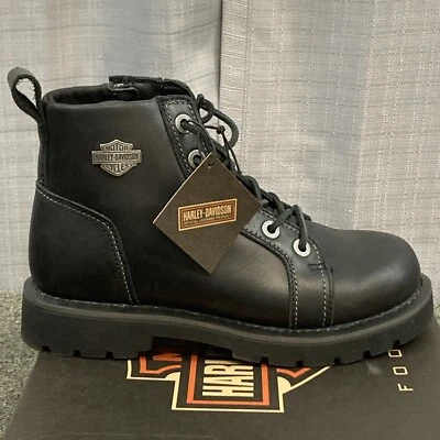 NEW GENUINE HARLEY DAVIDSON D93839 SIZE 11 MEN'S HANNON 5" BLACK BOOTS - Image 1 of 4