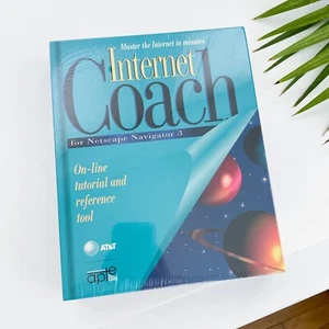 Internet Coach for Netscape Navigator 3 - Windows/Macintosh AT&T 1995 New Sealed - Picture 1 of 8