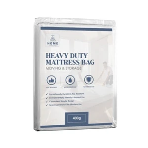 Heavy Duty Mattress Cover for Moving and Storage - 3FT/Double/King/6FT 400 Gauge - Picture 1 of 6