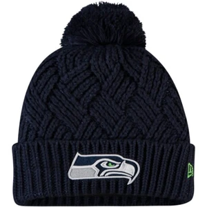 Seattle Seahawks NFL New Era Niñas Juveniles Talla Enérgica Puños Tejido Sombrero con Pom Nuevo con Etiquetas - Imagen 1 de 1
