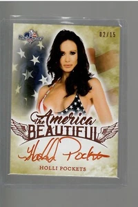 HOLLI POCKETS   AUTO AMERICA THE BEAUTIFUL 2/15  2017 BENCHWARMERS - Picture 1 of 2