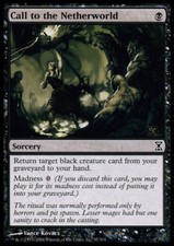 MTG magic cards 1x x1 NM-Mint, English Call to the Netherworld - Foil Time Spira