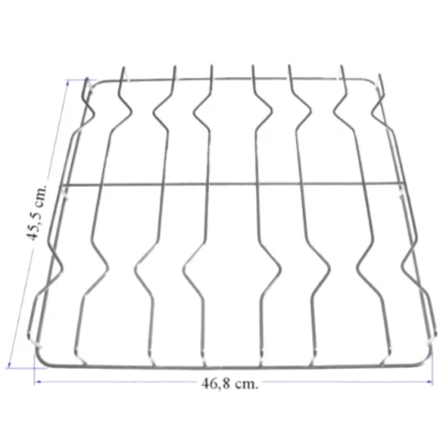 Ariston indesit griglia cucina 4 fuochi in acciaio 45,5 x 46,8 cm - Immagine 1 di 1