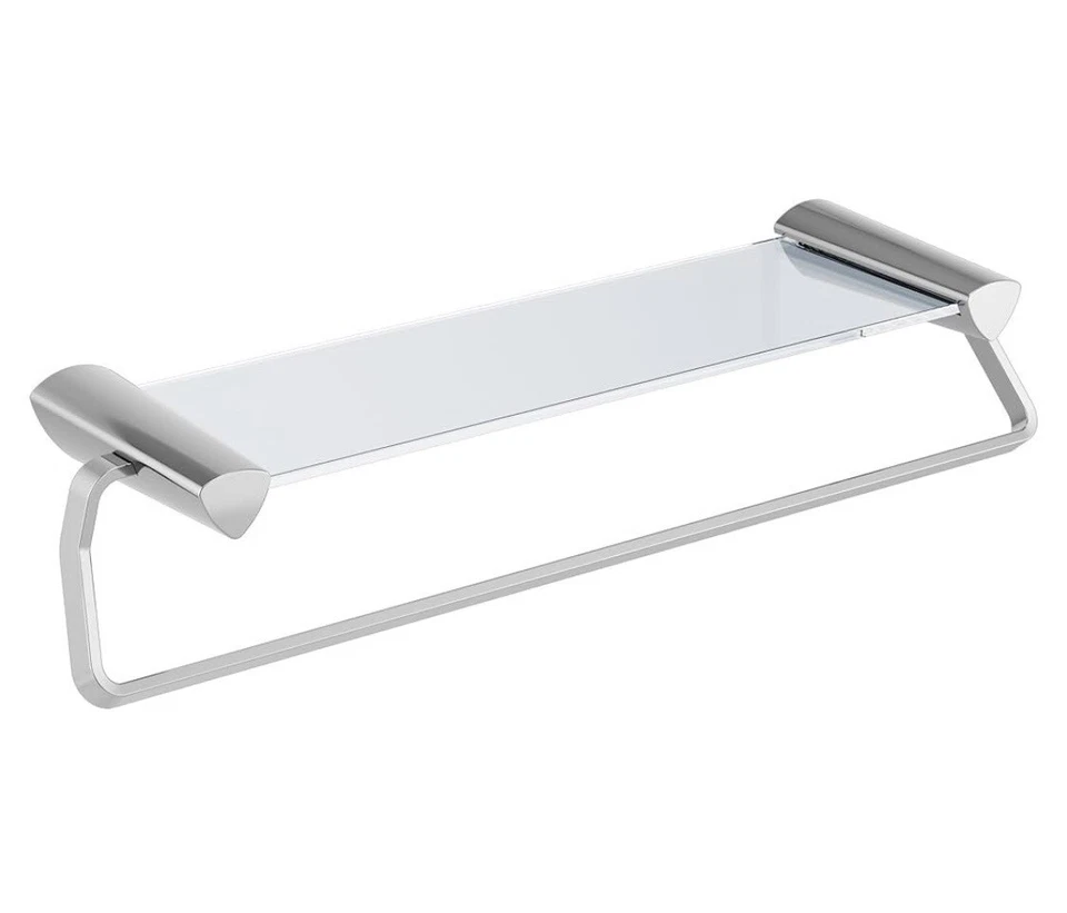 Barra de toalha Delta 77480 Zura 24" com prateleira de vidro cromada - Imagem 1 de 1