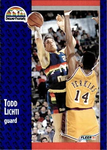 1991-92 Fleer #51 Todd Lichti - Picture 1 of 2