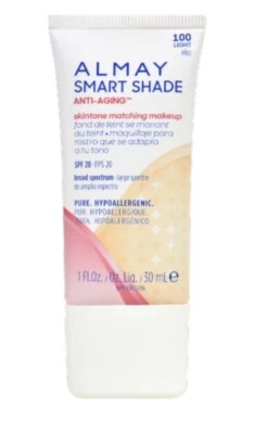 Almay Smart Shade Anti-Aging Skintone Matching Makeup, 100 Light Exp 2019 New - Image 1 of 2