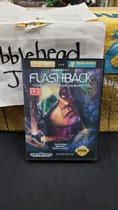 CIB FLASHBACK THE QUEST FOR IDENTITY SEGA GENESIS VIDEO GAME COMPLETE IN BOX - Picture 1 of 16