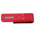 (red)Clip MP3 Player Music Player 8GB Digital For Walking For Running