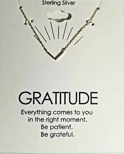 Sterling Silver Gold Tone Minimalist Style Pendant Necklace 18" Dainty Chain New - Picture 1 of 2