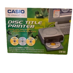 Casio Disc Title Printer CW-50 New Open Box - Picture 1 of 6