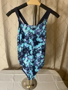 C9 by Champion Womens Size Medium One Piece Swimsuit Athletic Cut Blue - Picture 1 of 4