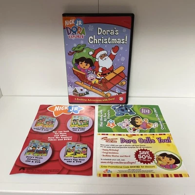Dora the Explorer Dora’s Christmas DVD+Insert Papers Good Condition DVD Nick Jr - Image 1 of 4