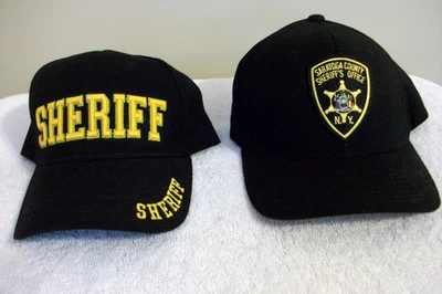 2  "Saratoga, NY Sheriff's Hats  Caps"  Both New / 1 Fitted - Изображение 1 из 4