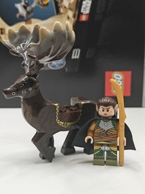 NEW LOTR Elrond with Great Elk Custom Lego Minifigure Lord of Rivendell