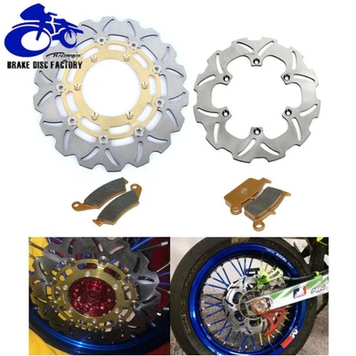 DRZ DR-Z 400 SM para Suzuki Gold disco de freno delantero trasero rotores pastillas DRZ400SM 05-24 Foto 1 de 4