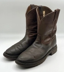 Botas Rocky Para Hombre Talla 10 Ride Roper Cuero Marrón Punta Suave Cuero Envejecido - Imagen 1 de 12