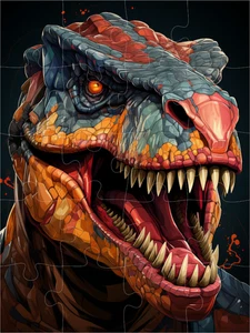 Realistic Dino Jigsaw Puzzle for Kids – Fun Dinosaur Puzzle Gift for Children - Picture 1 of 10
