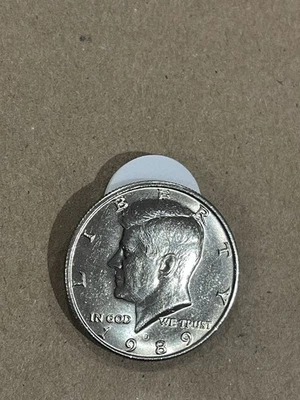 1989-D Clad AU Kennedy Half Dollar “ Nice Rim” Coin FREE SHIPPING - Image 1 of 3