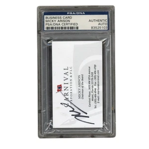 Mickey Arison Autographed Signed Owner of the Miami Heat Business Card PSA - Picture 1 of 2