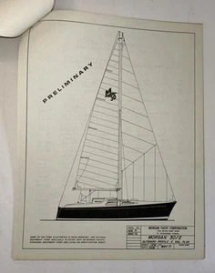 MORGAN 30/2 Yacht Sailboat Dealer Sales Brochure Catalog Petersburg Florida - Picture 1 of 10