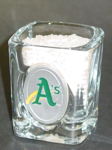 MLB Oakland Athletics Shot Glass, NEW (Pewter Emblem - GAP) Cover