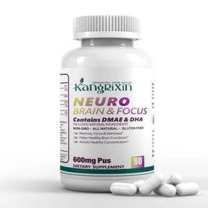 Suplemento de refuerzo de salud cerebral y memoria 60/120 CAPS, enfoque, claridad nootrópico - Imagen 1 de 14