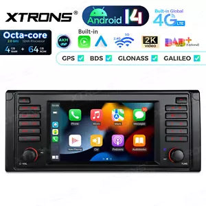 Für BMW 5er E39 M5 1 DIN 8-Kern 4+64G Android 14 Autoradio 7" GPS Navigation MP3 - Bild 1 von 22