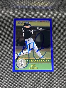 Joe Crede Chicago White Sox Signed Auto 2003 Topps Chrome Card #T142 ~ COA - Picture 1 of 3