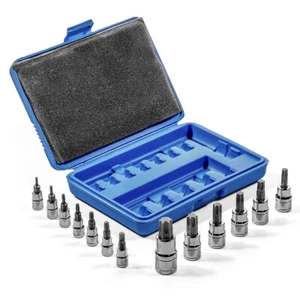 Set 13 Pezzi Presa Bit Esagonale Coppia | 1/4"3/8"1/2" Dr MM Cr-V Acciaio con Custodia - Foto 1 di 10
