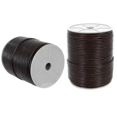 Круглый кожаный шнур 3 мм — 5, 10, 25 или 50 ярдов — много цветов — отлично подходит для рукоделия - Изображение 1 из 3