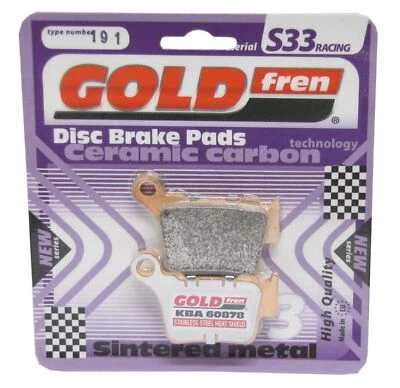 Pastillas de freno traseras Goldfren S33 para Husqvarna FC 350 (4T) 2014-2018 Foto 1 de 2
