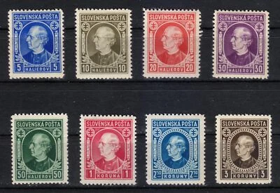 Eslovaquia 1939 MNH Mi 35-42 Sc 26-33 Andrej Hlinka, sacerdote católico eslovaco ** Foto 1 de 2