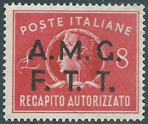 1947 TRIESTE A RECAPITO AUTORIZZATO 8 LIRE MNH ** - RE2 - Picture 1 of 1