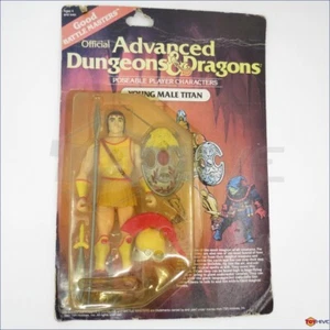 D&D Advanced Dungeons & Dragons Young Male Titan LJN TSR sealed very worn card - Picture 1 of 12