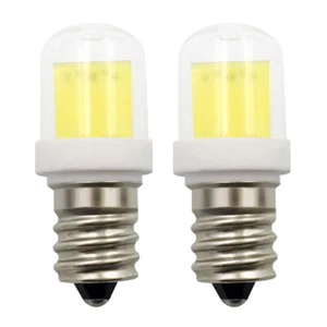 E12 Candelabra C7 LED Light 4W Bulb Lamp COB 1511 Ceramics Glass Light 110V/220V - Picture 1 of 7