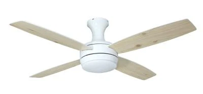 Indoor ceiling fan with light and remote aireRyder Saturn White Pine 132cm 52" - Image 1 of 2