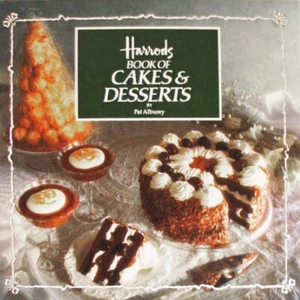 Harrods Bok o Cakes & Desserts by Pat Alburey Hardcover, Dust Jacket, 96 Pages - Imagen 1 de 9
