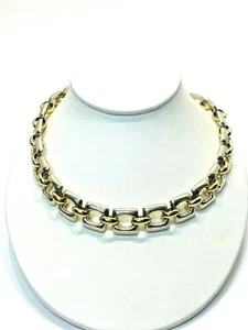Collar Tane Vintage Plata de Ley y Vermeil, México, Firmado, 171 Gramos110421 - Imagen 1 de 6