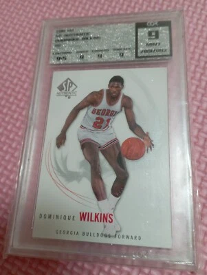 Dominique Wilkins 2010 UD SP Authentic NBA card (Graded by COR-9 Mint) - Image 1 of 4