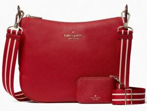 Kate Spade Rosie Large Crossbody Red Leather K5807 Candied Cherry NWT $399 FS