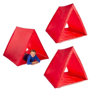 Fun Express Red Sleepover Tents Bulk 3 Pc - Picture 1 of 2
