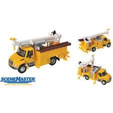 11732 Walthers SceneMaster International 4300 Yellow Utility Drill Truck HO 1/87