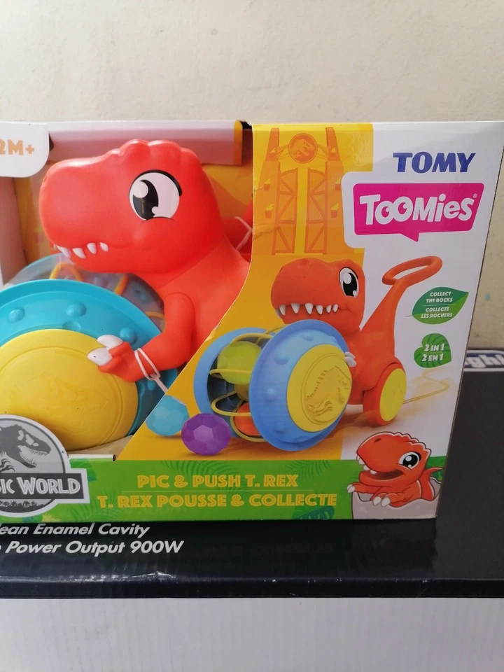 Tomy Toomies Jurassic World - Pic & Push T Rex E73254C