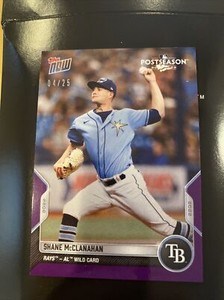 Shane McClanahan Topps Now PS85 2022 Postseason 04/25 Tampa Bay Rays