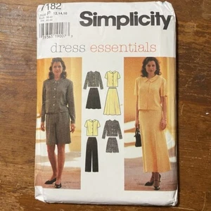Vestido SIMPLICITY 7182 Vintage Años 90 Esenciales Top Falda Pantalones Cortos Patrón P 1 - Imagen 1 de 2