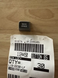 IBM Selectric I & II part # 1124450 BACK SPACE BUTTON ACCENT GRAY new Genuine - Picture 1 of 3