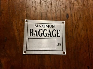 Aeronca Style Aircraft Baggage Compartment, Aluminum, Acid Etched, Neat - Picture 1 of 1